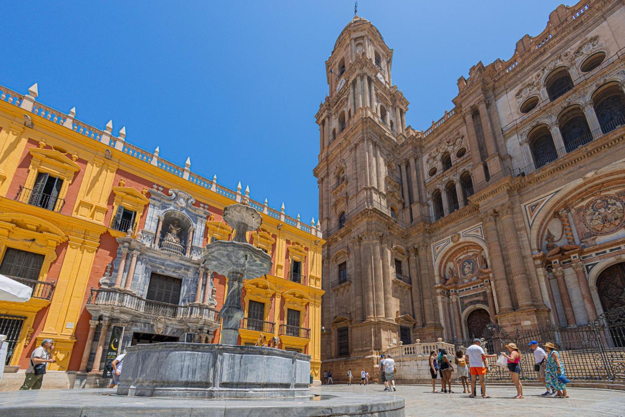 C30 Deluxe Studio With Terrace Into Cathedral Square Apartment Malaga Luaran gambar