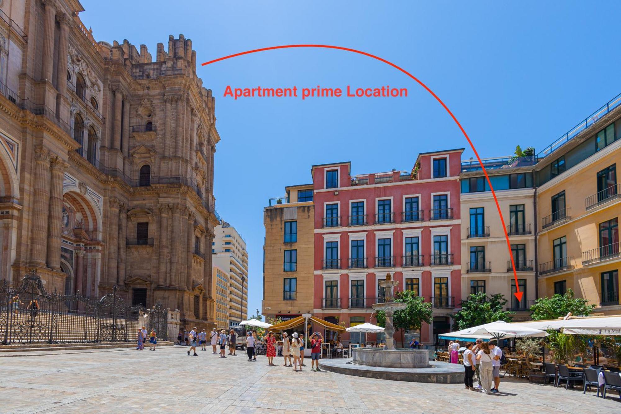 C30 Deluxe Studio With Terrace Into Cathedral Square Apartment Malaga Luaran gambar
